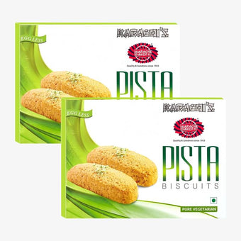 Karachi Green Pista Biscuits (Pack Of 2) 2*400 Gm