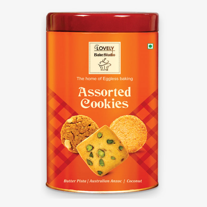 Assorted Cookies (Butter Pista/Australian Anzac/Coconut) Orange