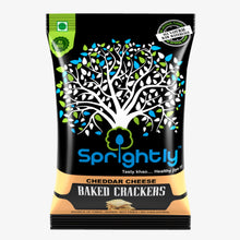 Sprightly Baked Cracker -Cheddar Cheese (125Gm*2) Pack Of 2