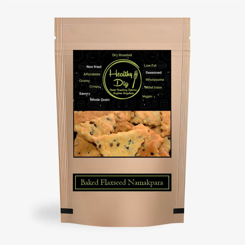 Healthy Dig Baked Flax Namakpara 100Gm