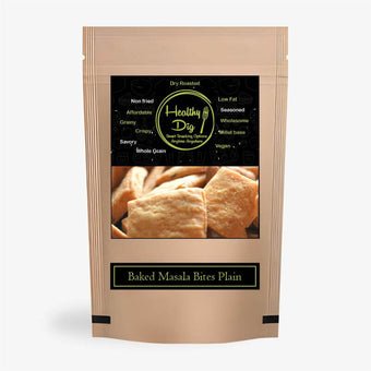 Healthy Dig Baked Masala Bites - Plain 100Gm