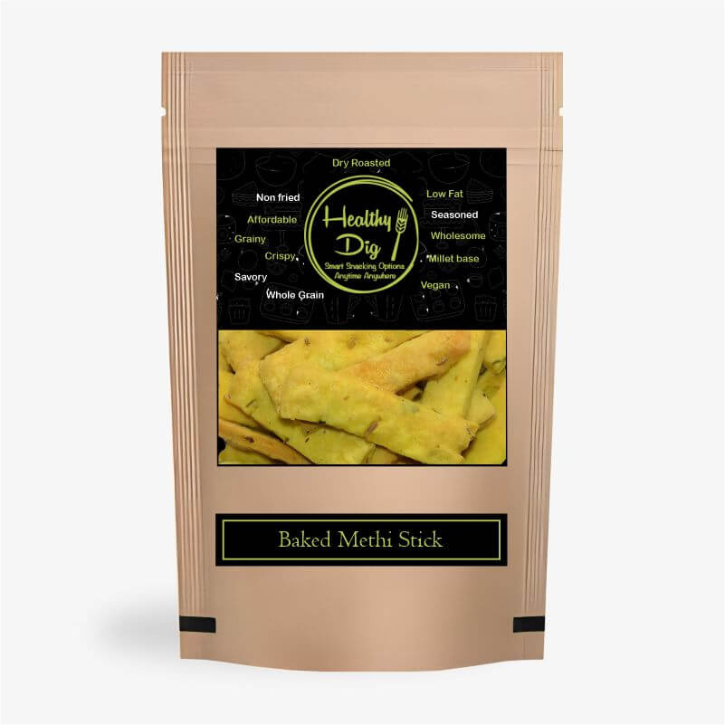 Healthy Dig Baked Methi Stick 100Gm