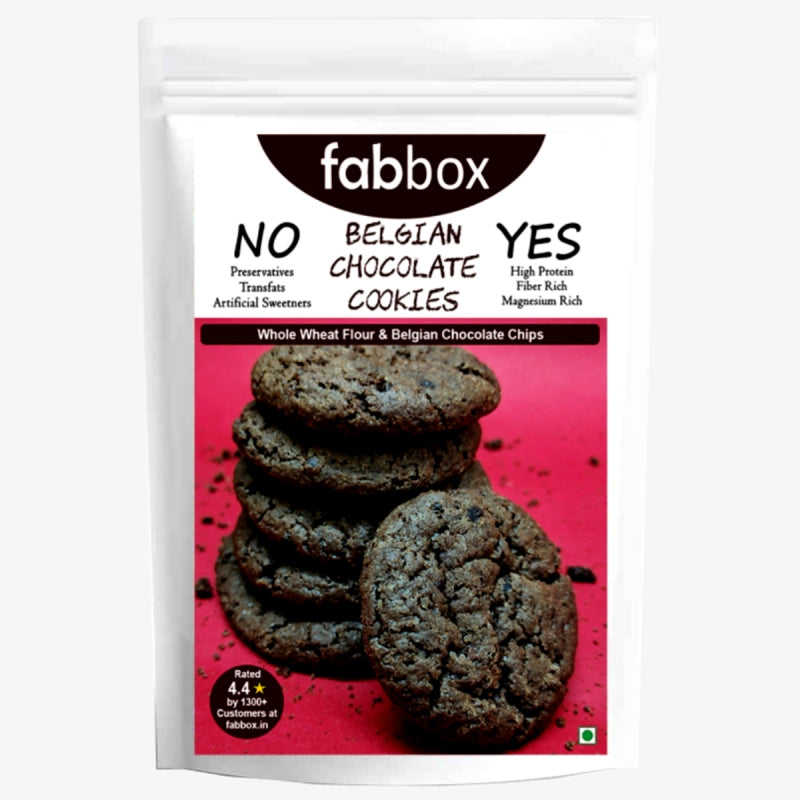 FabBox Belgian Chocolate Cookies 220 Gm