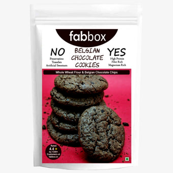 FabBox Belgian Chocolate Cookies 91 Gm