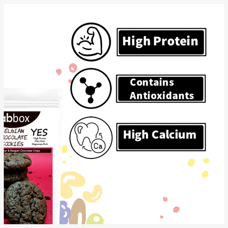 FabBox Belgian Chocolate Cookies 91 Gm