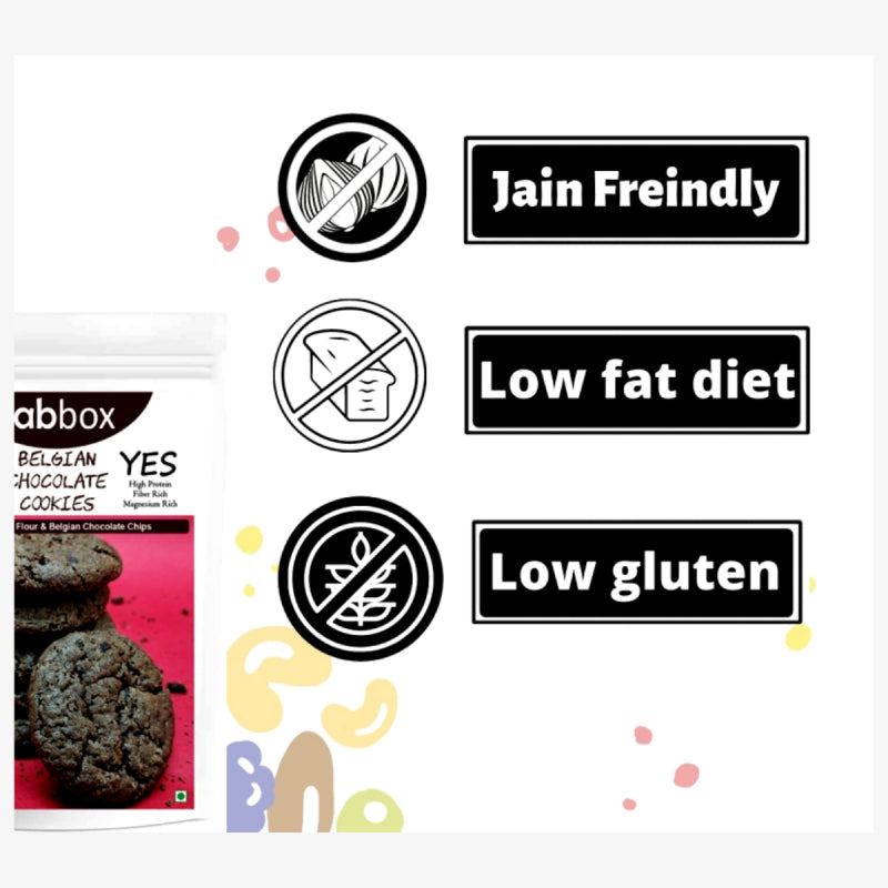 FabBox Belgian Chocolate Cookies 91 Gm