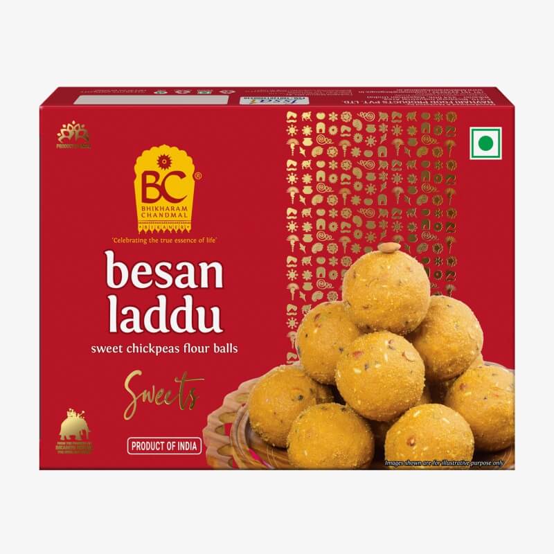 Bhikaram Chandmal Besan Laddoo 375Gm