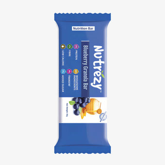 Nutrezy Blueberry Granola Bar Pack Of 6 240Gm