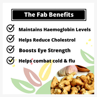 FabBox Burnt Garlic Cashews 140 Gm