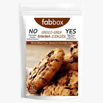 FabBox Choco Chip Banana Cookies 91 Gm
