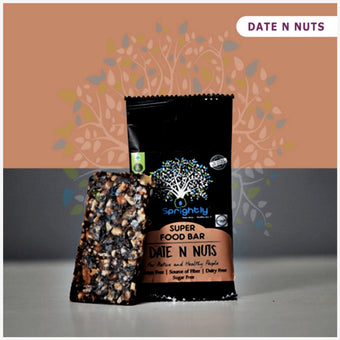Sprightly Date & Nuts Bar (40Gm*2) Pack Of 2