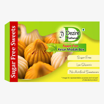 Dezire Lg Natural Sugar Free Kesar Modak Box - Small