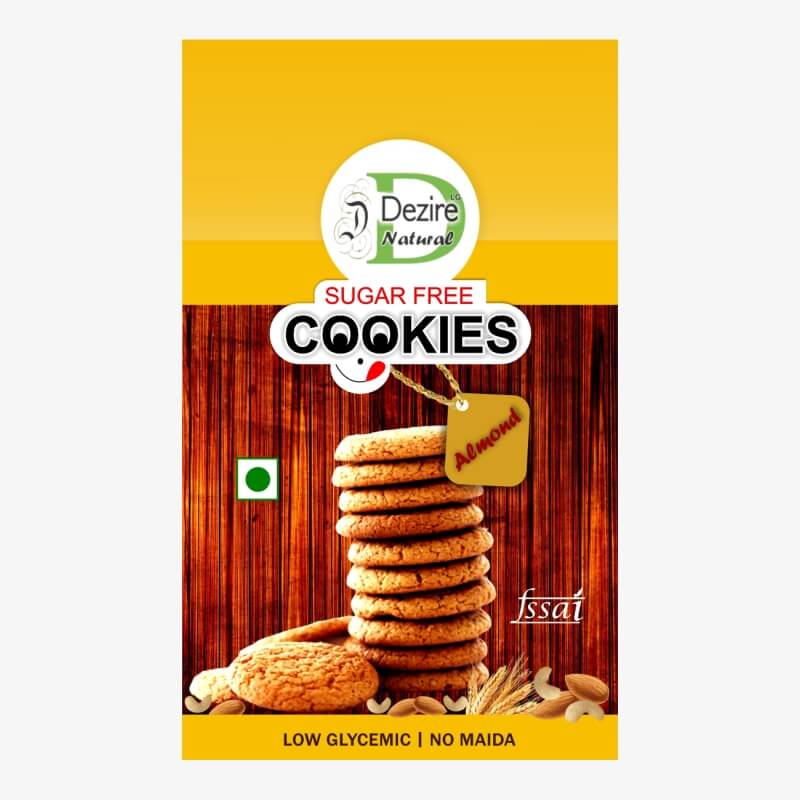 Dezire Lg Natural Sugar Free Low Gi Almond Cookies 150Gm*2 (Pack Of 2)