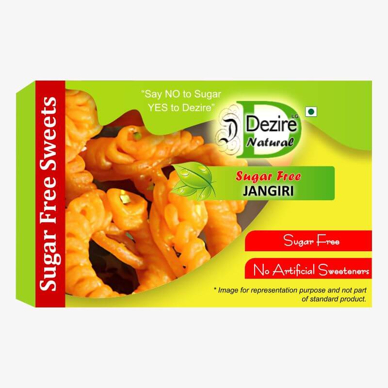 Dezire Lg Natural Sugar Free Low Gi Jangiri / Imarti 750Gm
