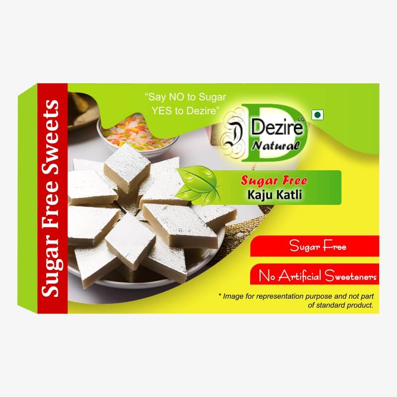 Dezire Lg Natural Sugar Free Low Gi Kaju Kathli / Kaju Burfi 200Gm