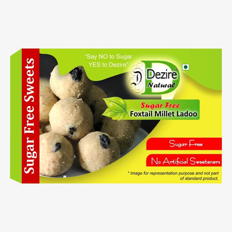 Dezire Lg Natural Sugar Free Low Gi Laddu - Thinai Laddu (Foxtail Millet) 500Gm