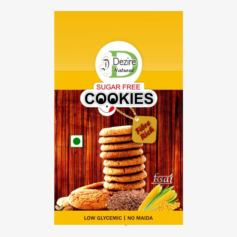 Dezire Lg Natural Sugar Free Low Gi Rich Fibre Cookies 140Gm*2 (Pack Of 2)
