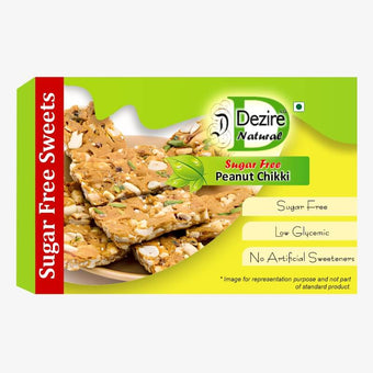 Dezire Lg Natural Sugar Free Peanut Chikki (Burfi) 140Gm