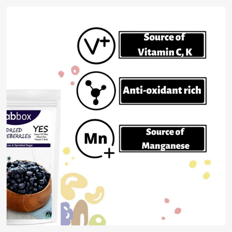 FabBox Dried Blueberries 100 Gm