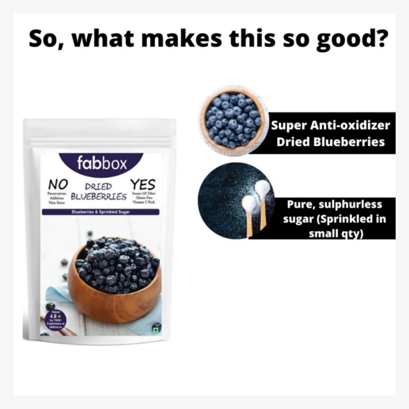 FabBox Dried Blueberries 100 Gm