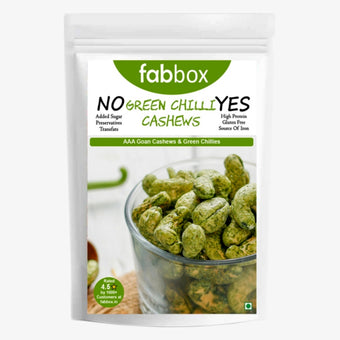 FabBox Green Chilli Cashews 140 Gm
