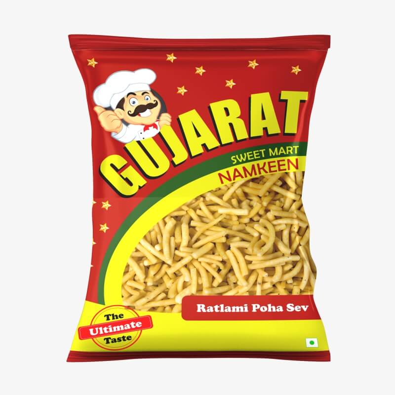 Gujarat Sweet Mart Ratlami Poha Sev 500gm