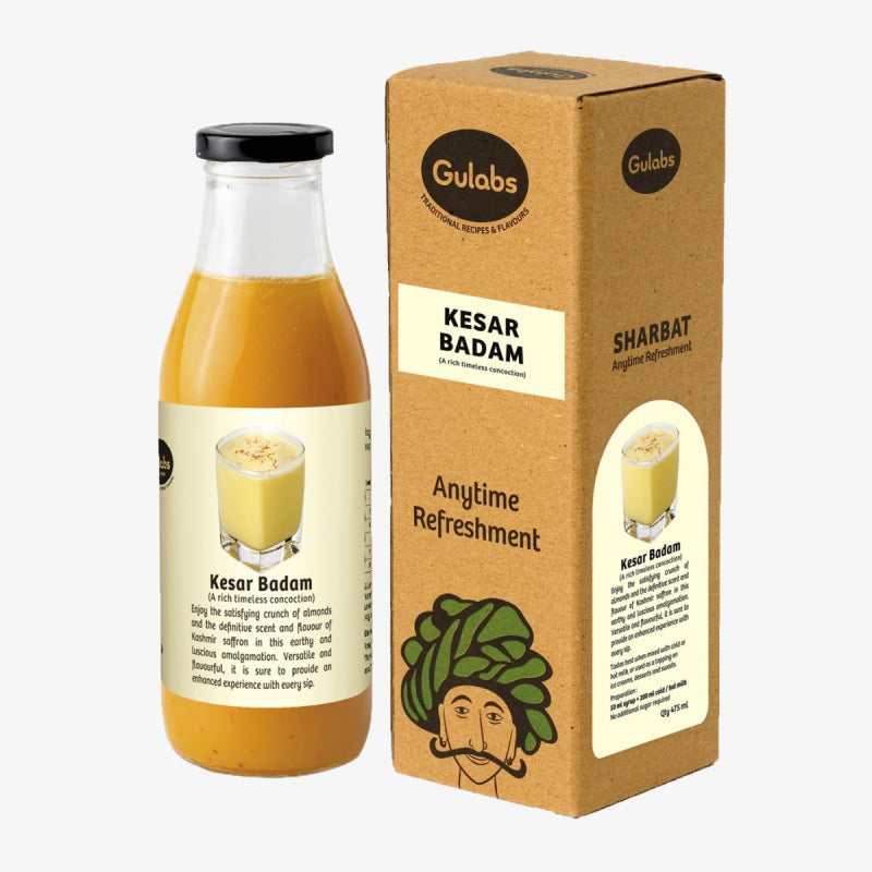 Gulabs Kesar Badam Syrup 475 Ml