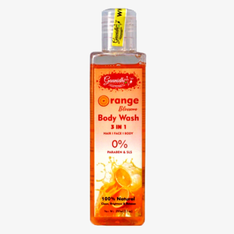 Gaunidhi Herbal 3X1 Orange Body Wash (225 Ml)