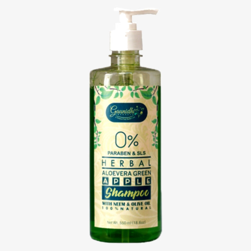 Gaunidhi Herbal Greenapple-Aloevera Shampoo (225 Ml)