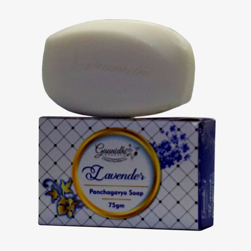 Gaunidhi Herbal Lavender Panchagavya Soap (75 Gm*4) (Pack Of 4)