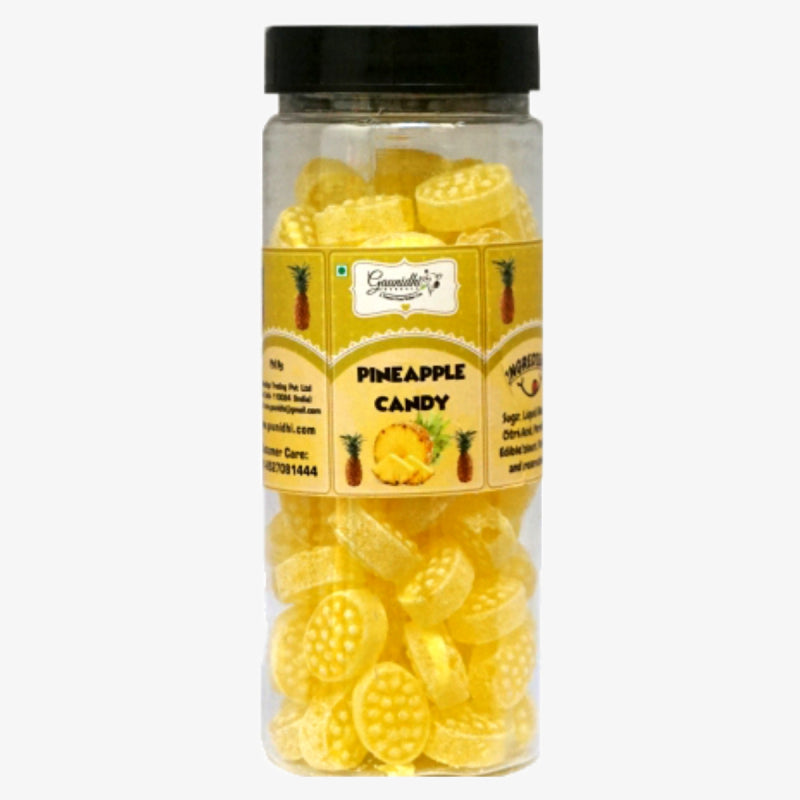 Home Made Pineapple Candy (200 Gm*2) Jar Pack Of 2