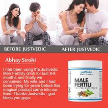 Justvedic Male Fertili Drink Mix (1 Month Pack | 30 Tea Bags) - To Boosts Fertility And Increases Count