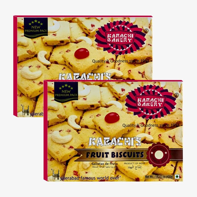 Karachi Fruit Biscuit (Pack Of 2) 2*200 Gm