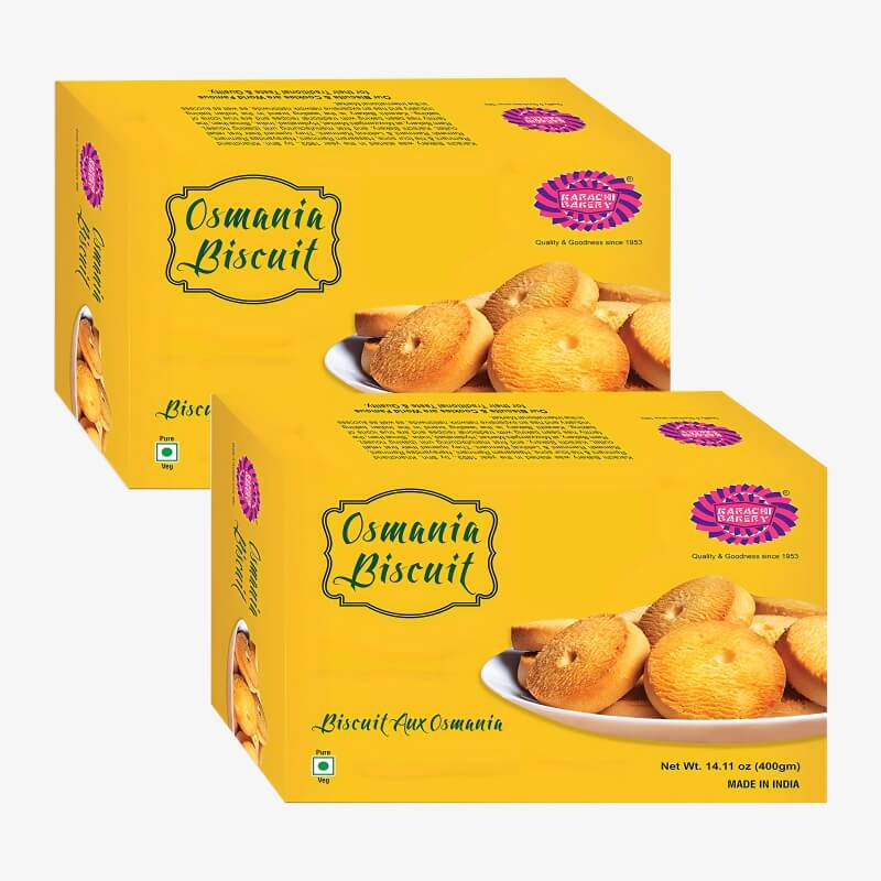 Karachi Osmania Biscuits (Pack Of 2) 2*200 Gm