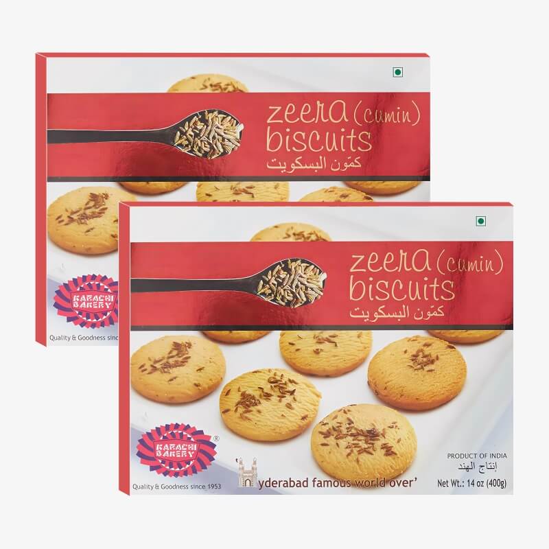Karachi Zeera Biscuits (Pack Of 2) 2*400 Gm