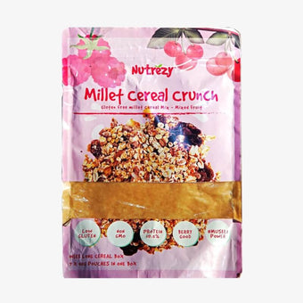 Nutrezy Millet Cereal Crunch - Berry 350Gm