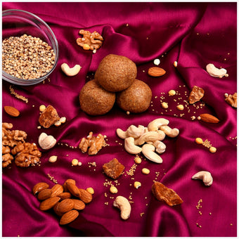 Motia's Nutlads Home Made Traditional Multi-Millet(4 Millets) Laddu-Jaggery
