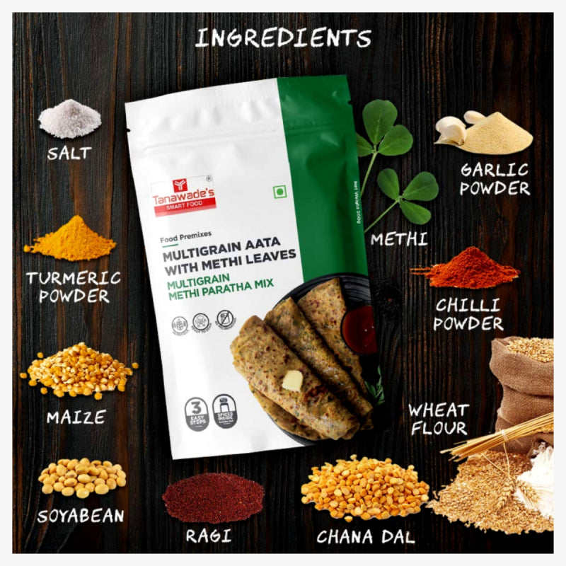 Tanawade Multigrain Methi Paratha Mix 200Gm