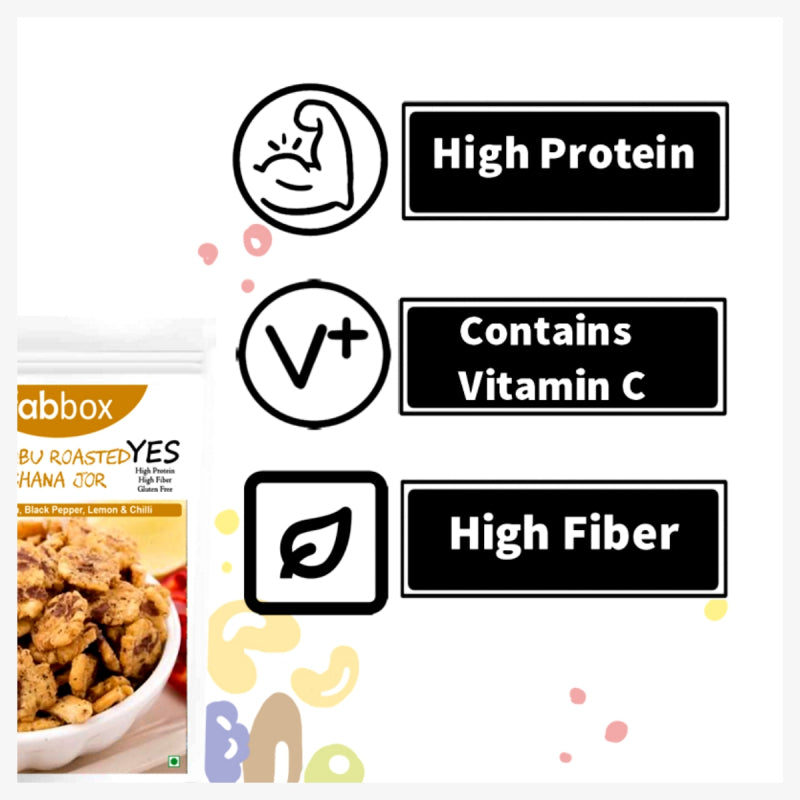 FabBox Nimbu Roasted Chana Jor 180 Gm