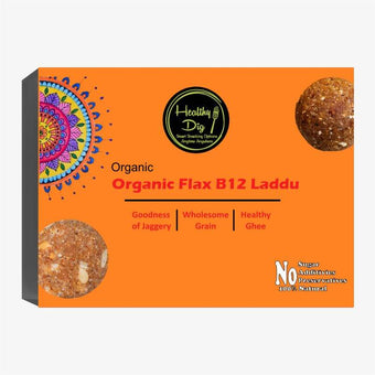 Healthy Dig Organic Flax B12 Laddu 180Gm