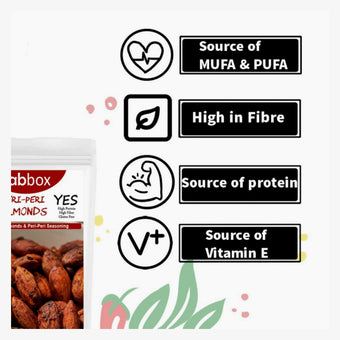 FabBox Peri Peri Almonds 120 Gm