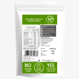 FabBox Peri Peri Okra Chips 35 Gm