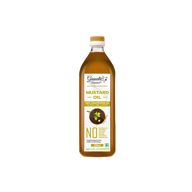 Gaunidhi Pure Cold Pressed Black Mustard Oil (1 Ltr)