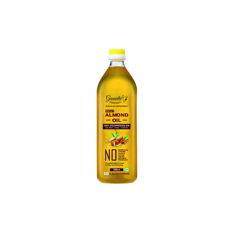Gaunidhi Pure Cold Pressed Sweet Almond Oil (1 Ltr)