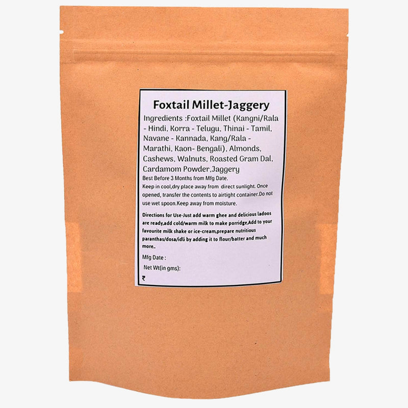 Motia's Ready-To-Eat-Foxtail Millet(Mix)-Jaggery-250 Gm