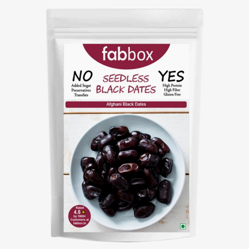 FabBox Seedless Black Dates 140 Gm