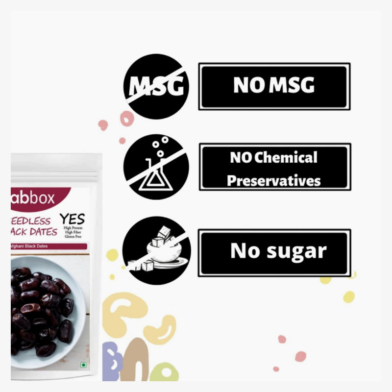 FabBox Seedless Black Dates 140 Gm