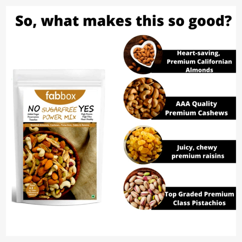 FabBox Sugarfree Power Mix 140 Gm