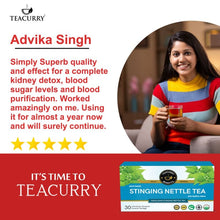 Teacurry Stinging Nettle Tea (1 Month Pack | 30 Tea Bags) - Helps With Kidney Detox, Blood Sugar, Blood Purify
