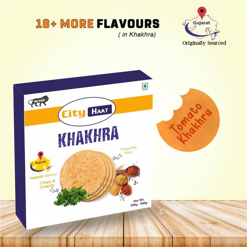 Tomato Khakhra   (Pack Of 3*200Gm)